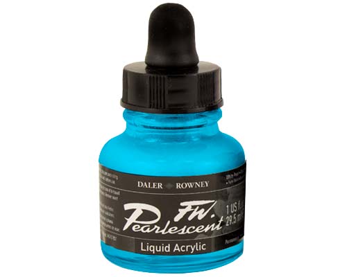 FW Pearlescent Liquid Acrylics  1oz  Sun-Up Blue