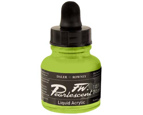 FW Pearlescent Liquid Acrylics  1oz  Genesis Green 