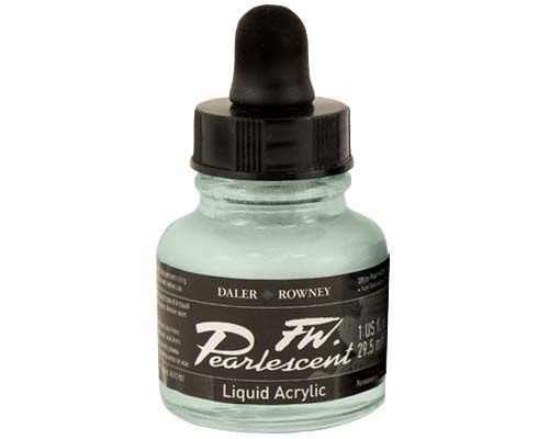 FW Pearlescent Liquid Acrylics  1oz  Silver Moss