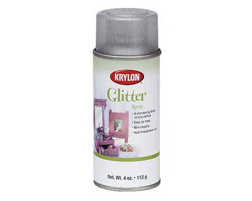 Krylon Glitter Spray 4oz Silver