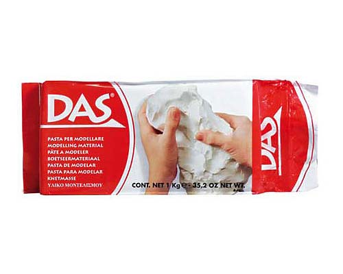 DAS Color Air-Hardening Clay – 1kg – White