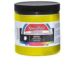 Speedball Acrylic Screen Printing Inks - Fluorecent Yellow 