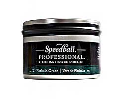 Speedball Professional Relief Ink - Pthalo Green