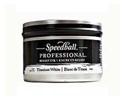 Speedball Professional Relief Ink - Titanium White