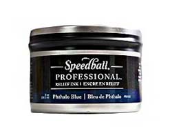 Speedball Professional Relief Ink - Pthalo Blue