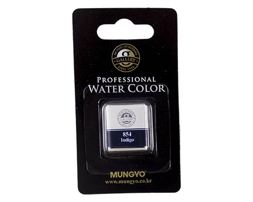 Mungyo Professional Water Color Half Pan &#8722; Indigo