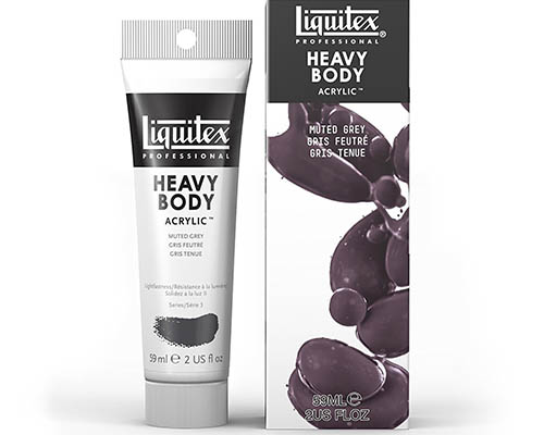 Liquitex Heavy Body Acrylic  2oz Tube  Muted Grey