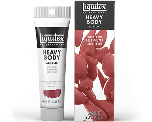 Liquitex Heavy Body Acrylic  Muted Collection  2oz Tube  Muted Pink