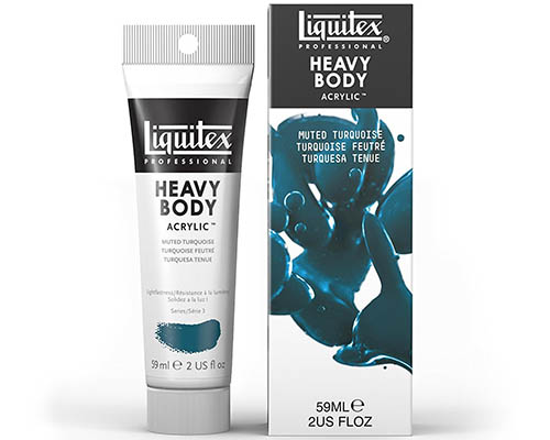 Liquitex Heavy Body Acrylic  Muted Collection  2oz Tube  Muted Turquoise 2oz