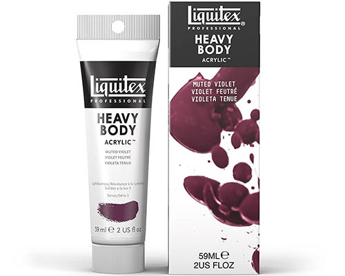 Liquitex Heavy Body Acrylic  Muted Collection  2oz Tube  Muted Violet