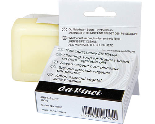 da Vinci All Natural Brush Soap – Vegetable Oil – 100g Bar