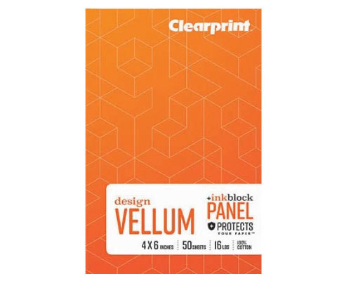 Clearprint Vellum Plain Field Book  50 Sheets 4 x 6 in.