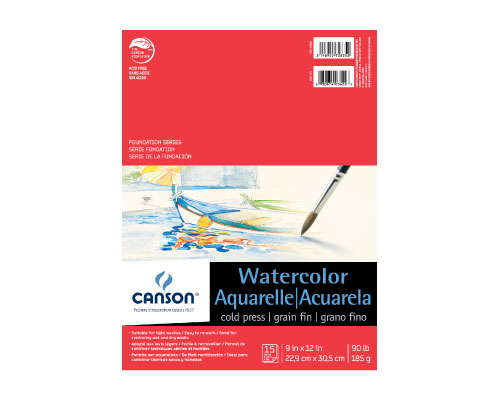 Canson Lightweight Watercolour Paper - 9" x 12" - 100 Pack