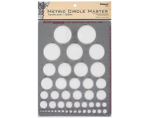 Pickett Template Metric Circle Master