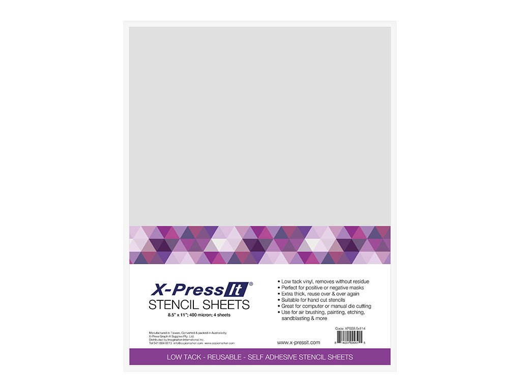 X-Press It Stencil Sheets - 8.5 x 11 in. - 4 pack