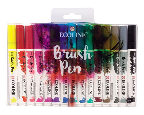 Talens Ecoline Brush Pens - Set of 15