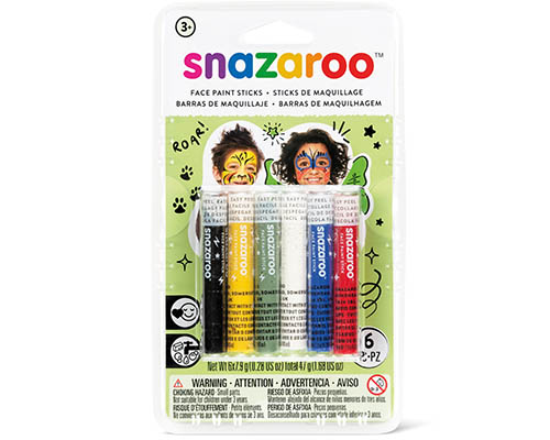 Snazaroo – Rainbow Face Paint Sticks – Set of 6
