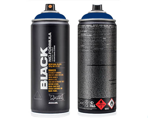 Montana BLACK Spray Paint – 400mL Can – Ultramarine
