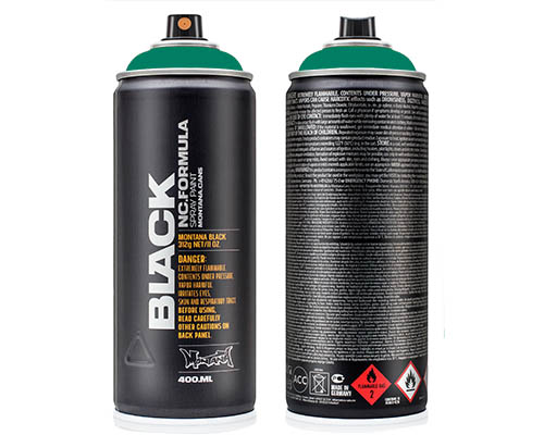 Montana BLACK Spray Paint – 400mL Can – Atlantis