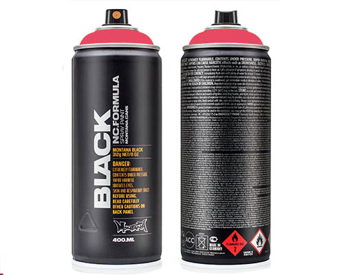 Montana BLACK Spray Paint – 400mL Can – Lollipop