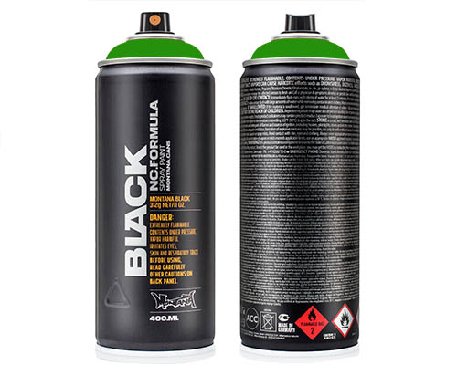 Montana BLACK Spray Paint – 400mL Can – Woodstock