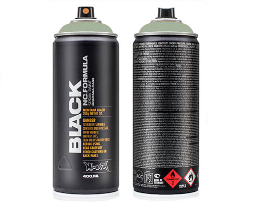 Montana BLACK Spray Paint – 400mL Can – Fog