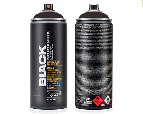 Montana BLACK Spray Paint – 400mL Can – Slate