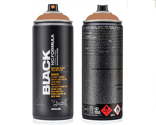Montana BLACK Spray Paint – 400mL Can – Frapeé