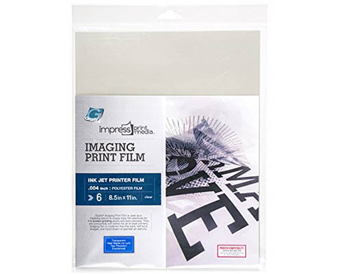 Grafix Imaging Print Film – .004in. – 8.5 x 11 in. – 6 Pack