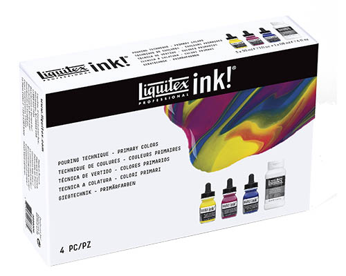Liquitex Professional Acrylic Ink  Pouring Technique Set - Primary Colours
