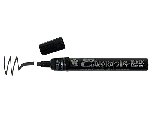 Sakura Pentouch Calligraphy Marker - Medium Tip - Black