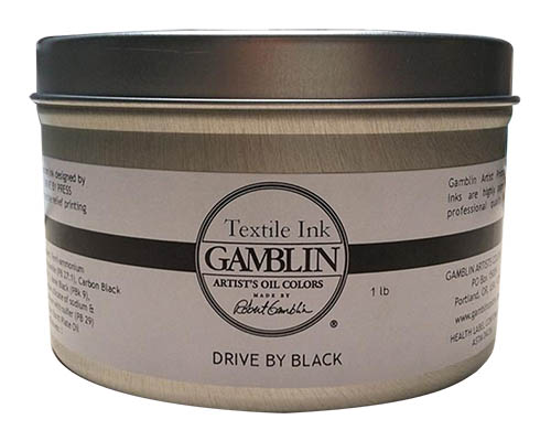 Gamblin Textile Ink  Drive By Black  16oz