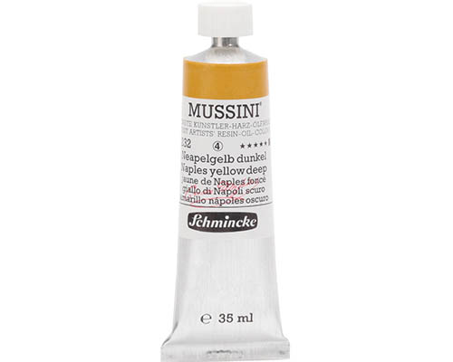 Schmincke Mussini Artists' Oil Colour - 35mL - Naples Yellow Deep