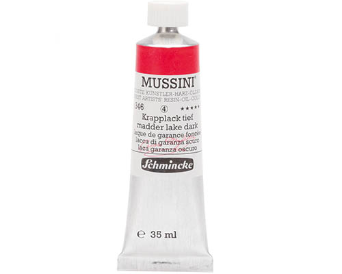 Schmincke Mussini Artists' Oil Colour - 35mL - Madder Lake Dark