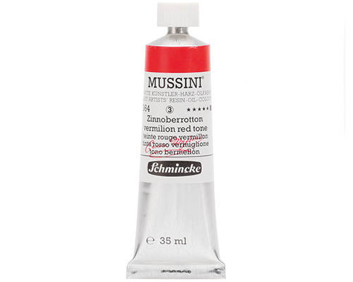 Schmincke Mussini Artists' Oil Colour - 35mL - Vermilion Red Hue