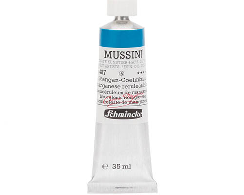 Schmincke Mussini Artists' Oil Colour - 35mL - Manganese Cerulean Blue