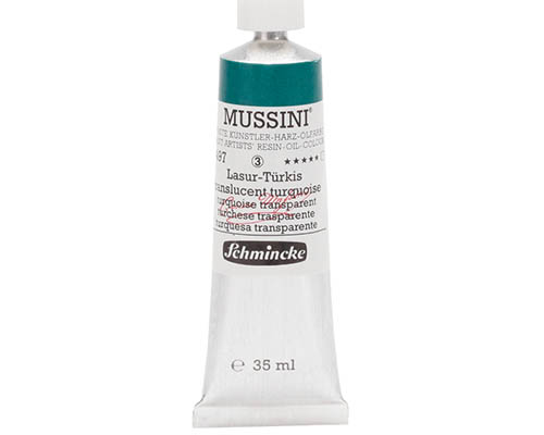 Schmincke Mussini Artists' Oil Colour - 35mL - Translucent Turquoise