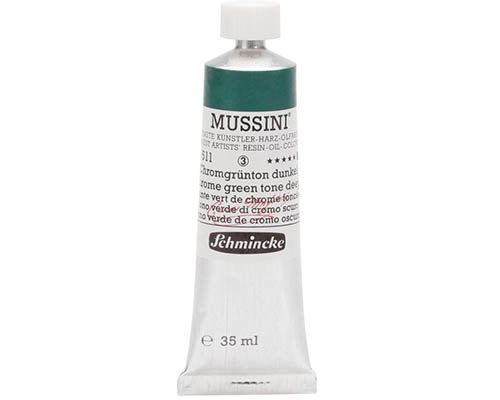 Schmincke Mussini Artists' Oil Colour - 35mL - Chrome Green Hue Deep