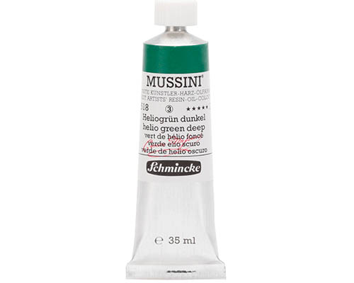 Schmincke Mussini Artists' Oil Colour - 35mL - Helio Green Deep