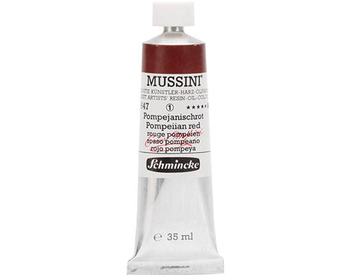 Schmincke Mussini Artists' Oil Colour - 35mL - Pompeiian Red