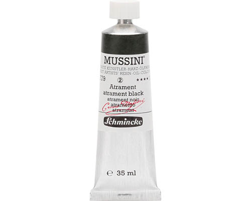 Schmincke Mussini Artists' Oil Colour - 35mL - Atrament Black