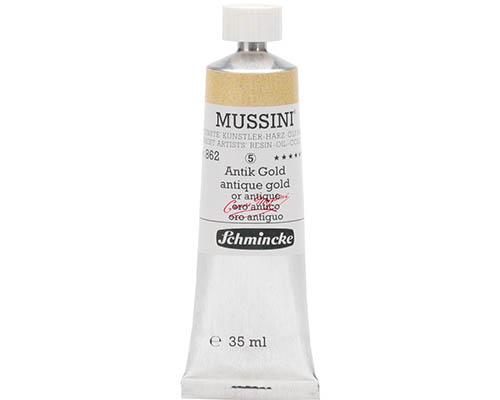 Schmincke Mussini Artists' Oil Colour - 35mL - Antique Gold