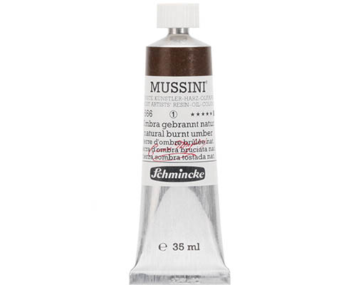 Schmincke Mussini Artists' Oil Colour - 35mL - Natural Burnt Umber