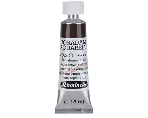 Schmincke Horadam Watercolour  15mL  Sepia Brown Reddish