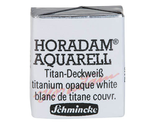 Schmincke Horadam Watercolour – Half Pan – Titan Opaque White