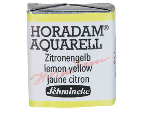 Schmincke Horadam Watercolour – Half Pan – Lemon Yellow
