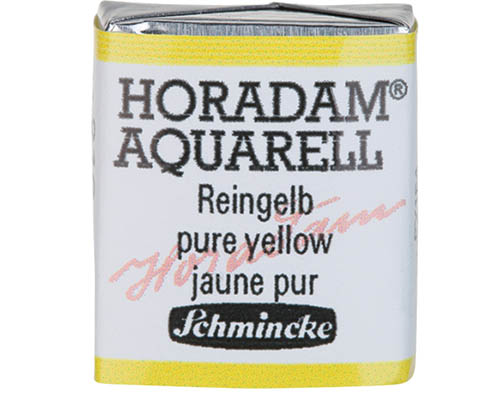 Schmincke Horadam Watercolour – Half Pan – Pure Yellow