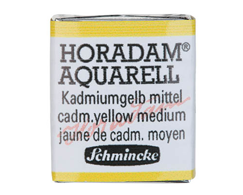 Schmincke Horadam Watercolour  Half Pan  Cadmium Yellow Middle