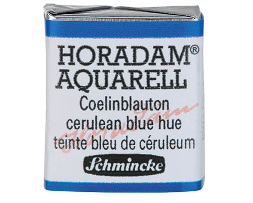Schmincke Horadam Watercolour  Half Pan  Cerulean Blue Hue