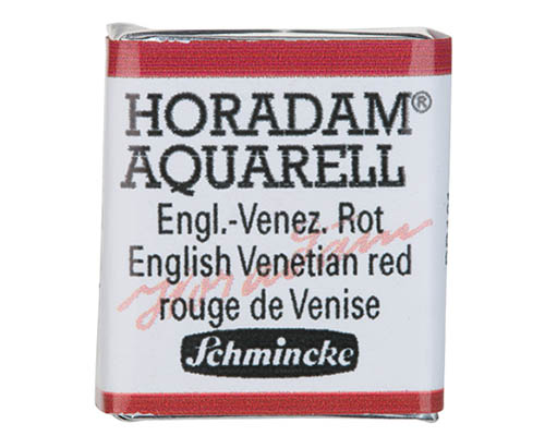 Schmincke Horadam Watercolour  Half Pan  English Venetian Red
